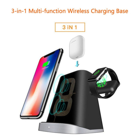 Qi Wireless Charging Charger Dock Holder for Apple - Sacodise shop