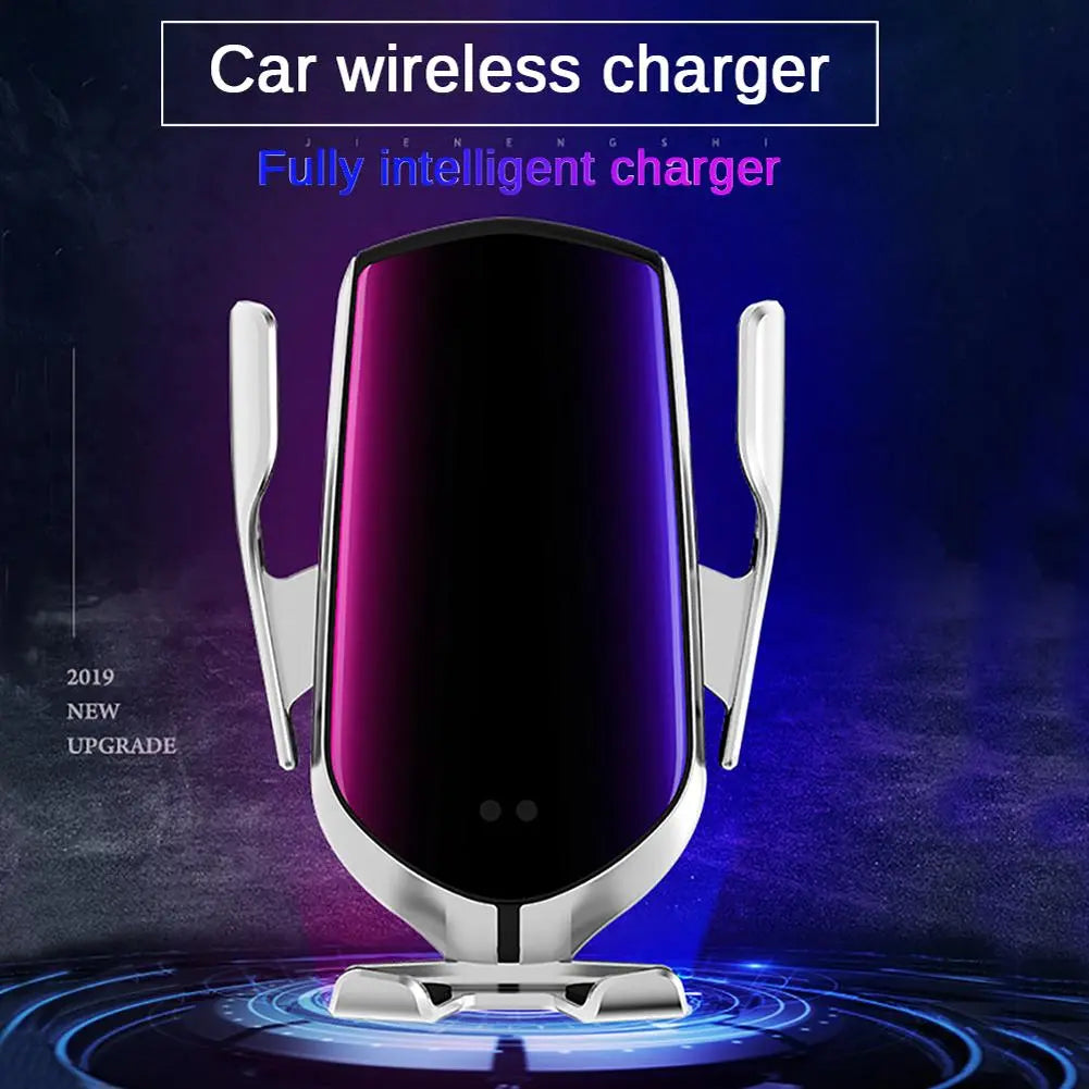 R1 Automatic Clamping 10W Car Wireless Charger For iPhone Xs Huawei LG - Sacodise shop