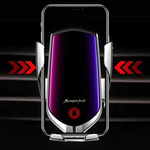 R1 Automatic Clamping 10W Car Wireless Charger For iPhone Xs Huawei LG - Sacodise shop