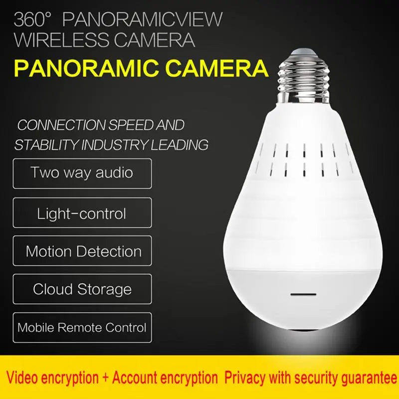 Wireless Panoramic VR bulb Camera HD WIFI Bulb Light IP Camera FishEye Product vendor