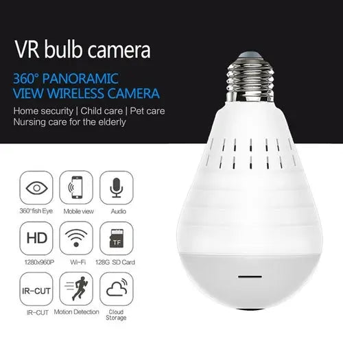 Wireless Panoramic VR bulb Camera HD WIFI Bulb Light IP Camera FishEye Product vendor