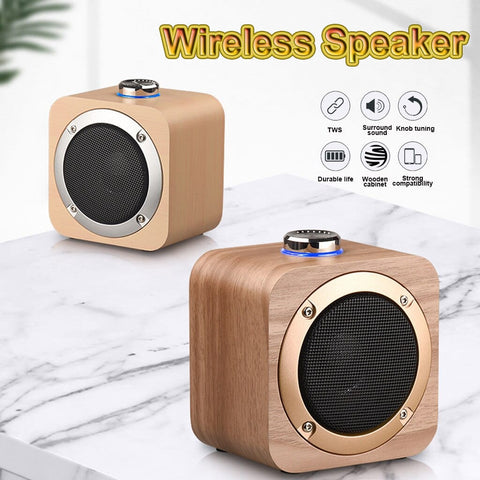 Rechargeable HIFI Portable Wooden Wireless - Sacodise shop