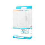 REIKO 4000MAH UNIVERSAL POWER BANK WITH CABLE IN WHITE PB4000-WH - Sacodise shop
