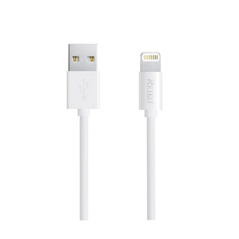 Reiko iPhone 6Ft Lighting Certified USB Data Cable In White - Sacodise shop
