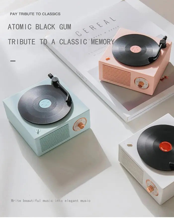 Retro Mini Vinyl Records Wireless Bluetooth Speakers - Sacodise shop