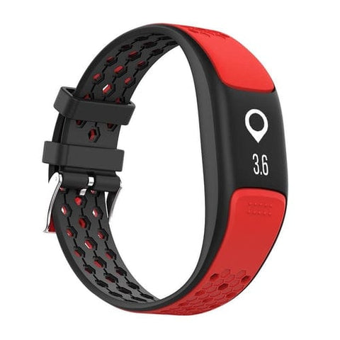 Salmon Lucky Tech Accessories RED Smart Fit Sporty Fitness Tracker and Waterproof Swimmers Watch