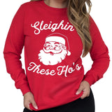 SLEIGHIN THESE HO'S Ugly Christmas Sweater Unisex - Sacodise shop