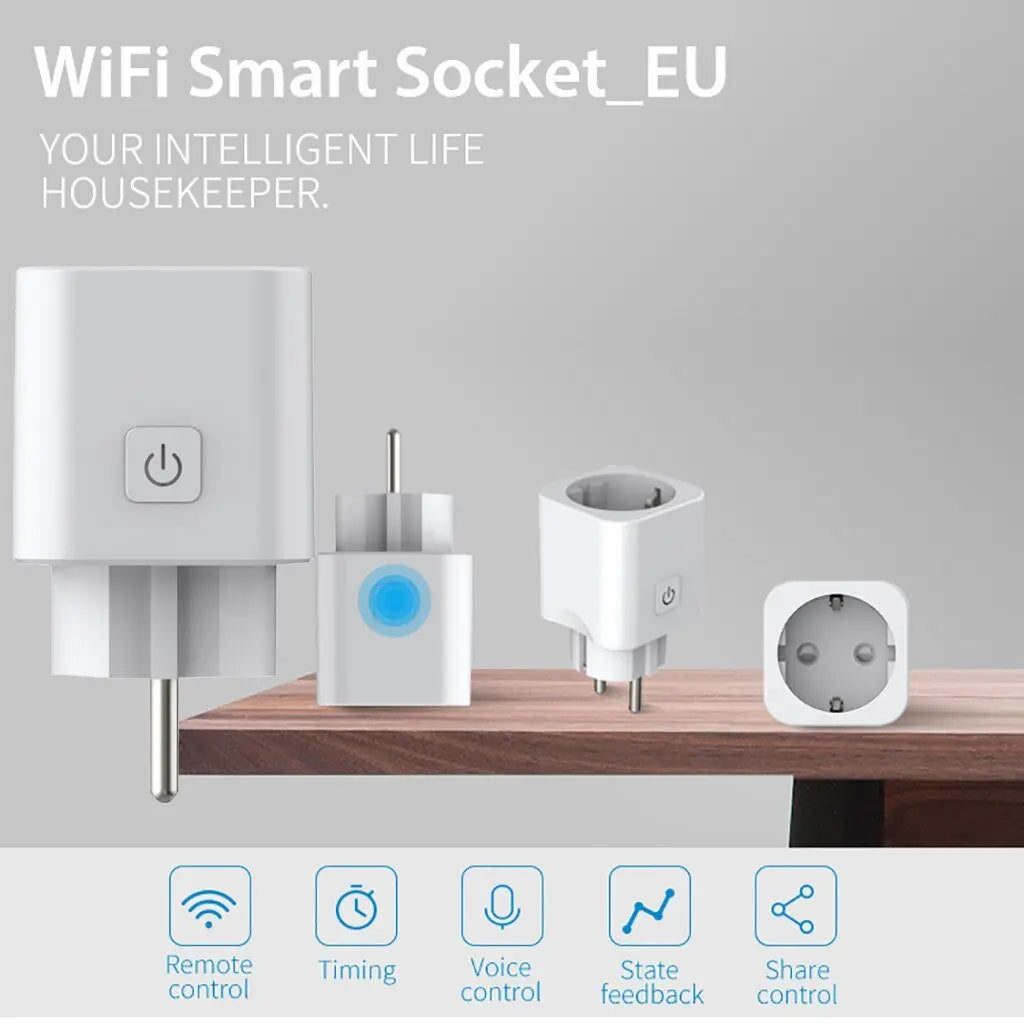 Smart Mini WiFi Plug Outlet Switch Work With - Sacodise shop