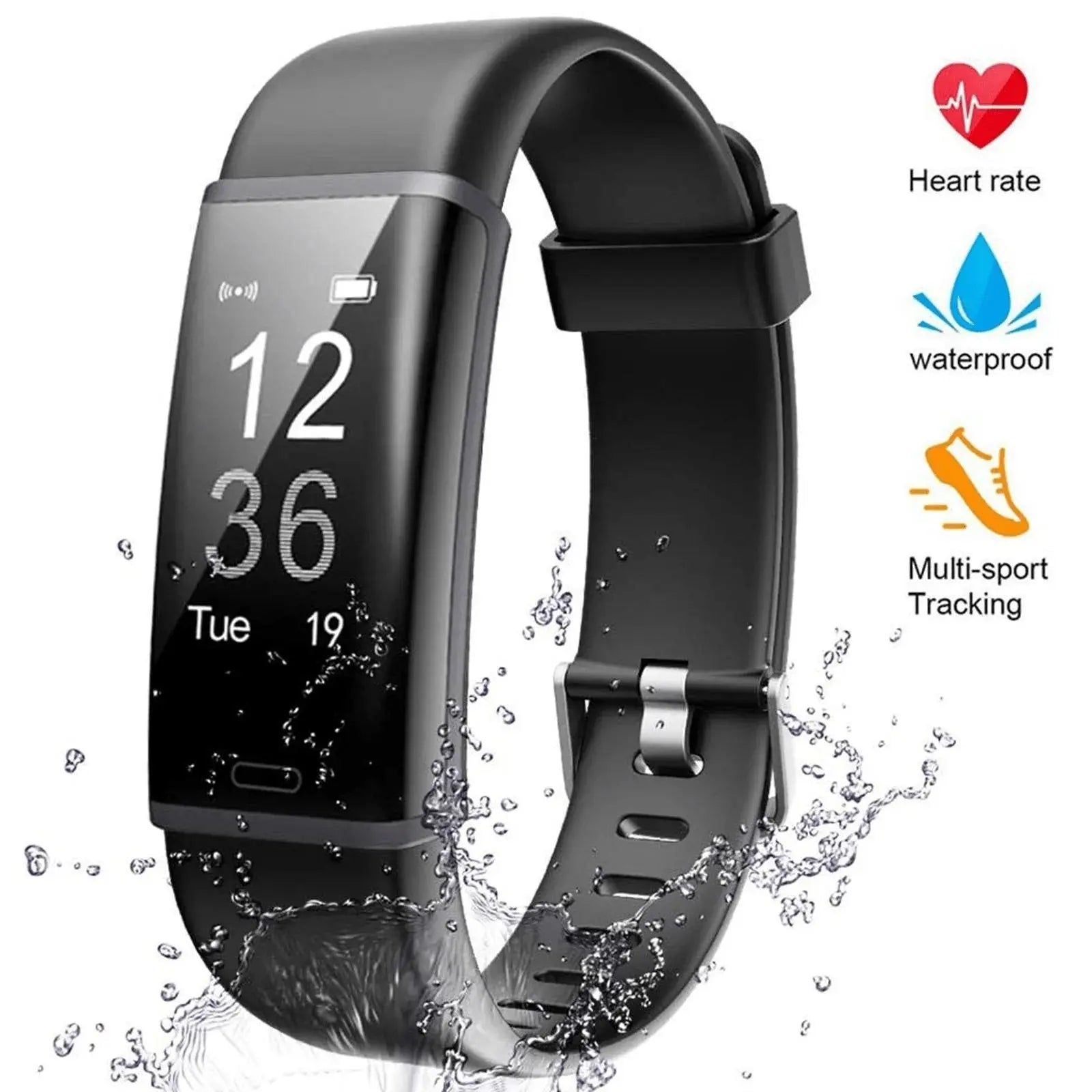 Smart sport bracelet with blood pressure heart rate sleep monitor - Sacodise shop