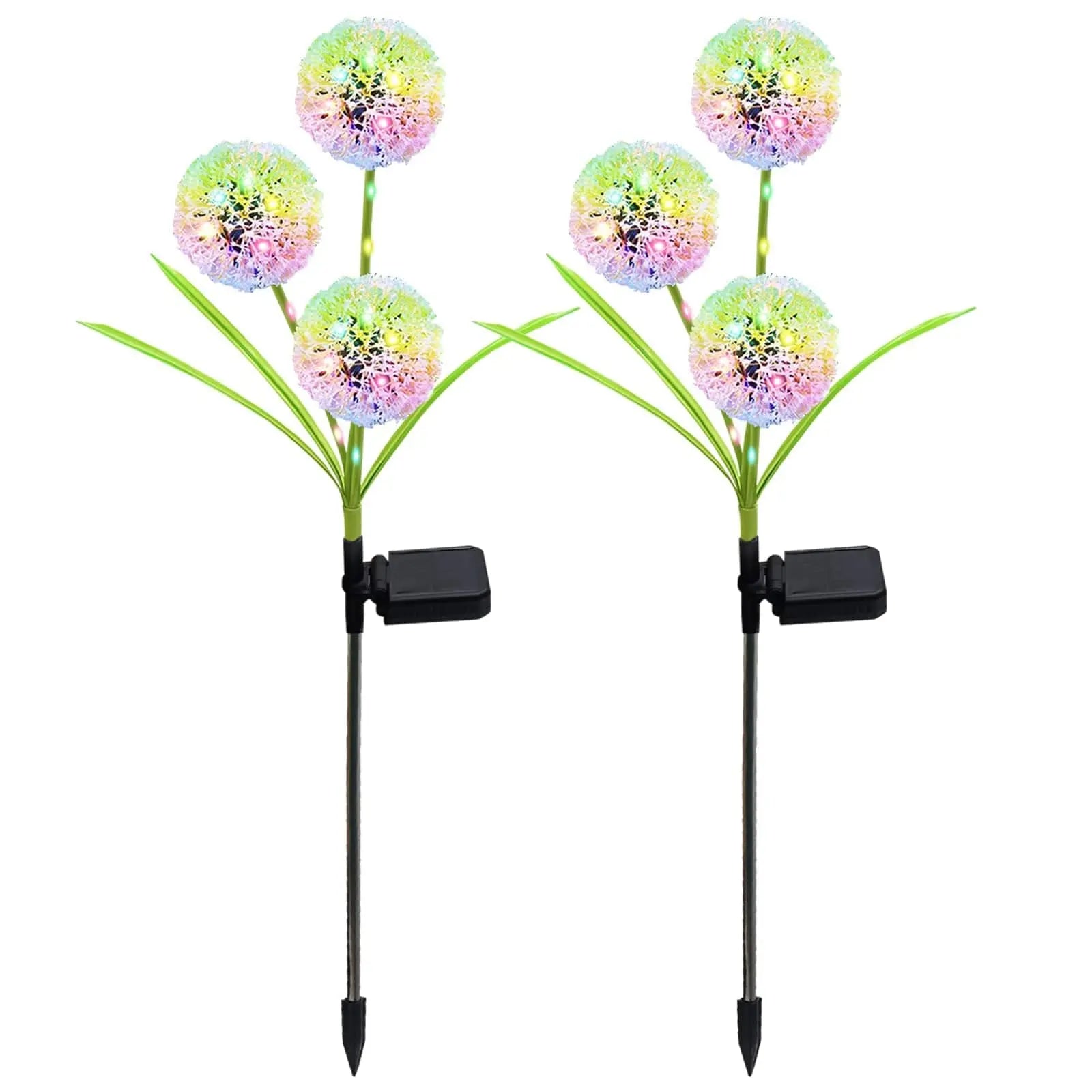 Solar Lights Outdoor Decorative 3 Heads Solar Dandelion Garden Lights - Sacodise shop