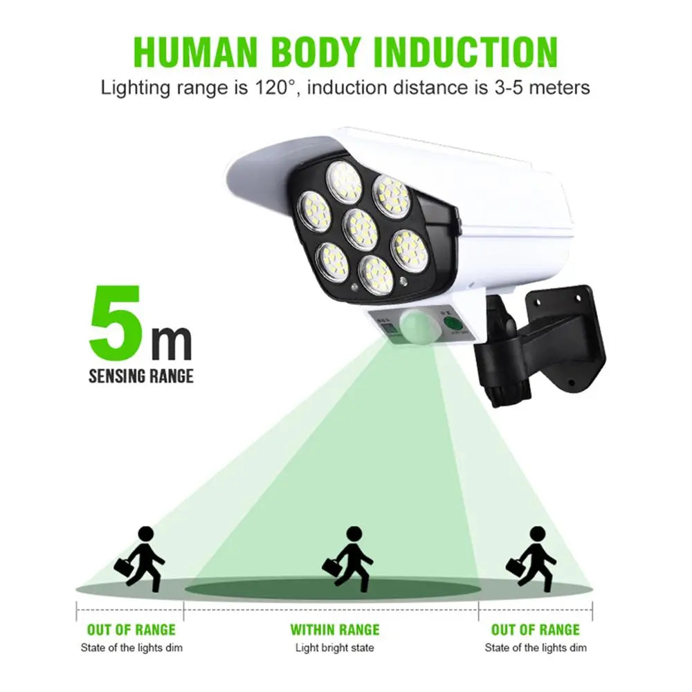 Solar Powered Light Security Simulation Fake Dummy Camera Solar Light - Sacodise shop