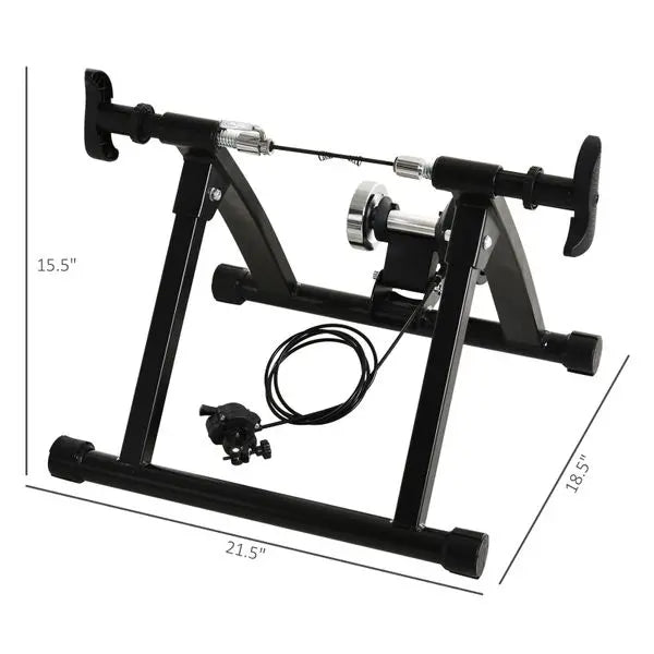 Soozier Indoor Magnetic Bike Bicycle Trainer Stand 5 Level Resistance - Sacodise shop