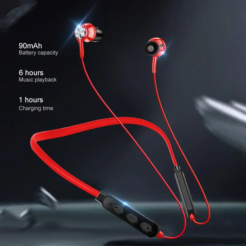 Sport Neckband Bluetooth Earphone Magnetic Wireless Headphones - Sacodise shop