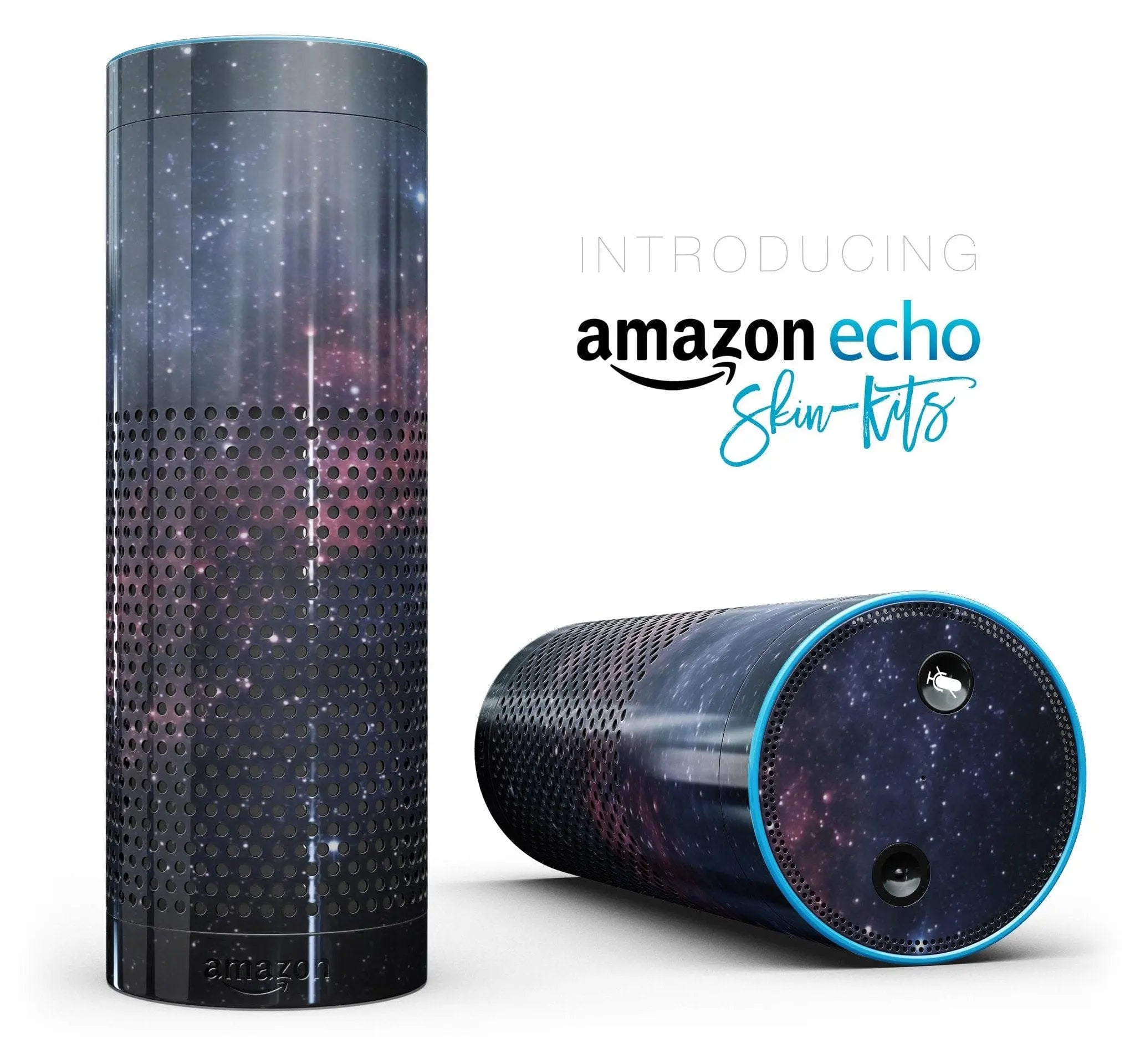 Subtle Pink Glowing Space - Full-Body Skin-Kit for the Amazon Echo - Sacodise shop