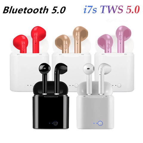 Teal Simba Tech Accessories Bluetooth i7s TWS Wireless earbuds for Iphone Huawei Samsung