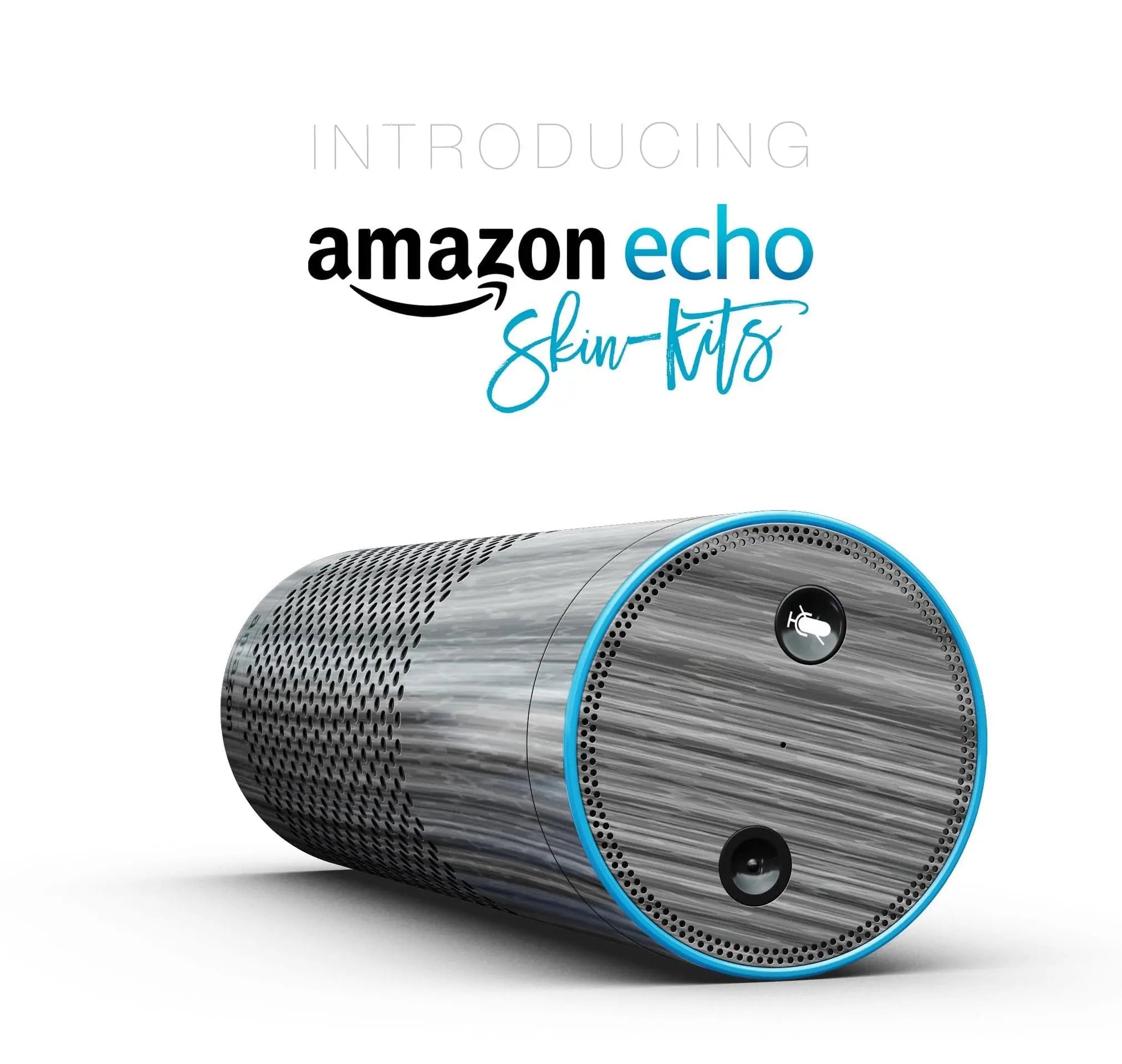 Textured Gray Dyed Surface - Full-Body Skin-Kit for the Amazon Echo - Sacodise shop