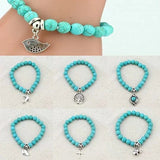 Turquoise TALISMAN Charms Bracelets - Sacodise shop