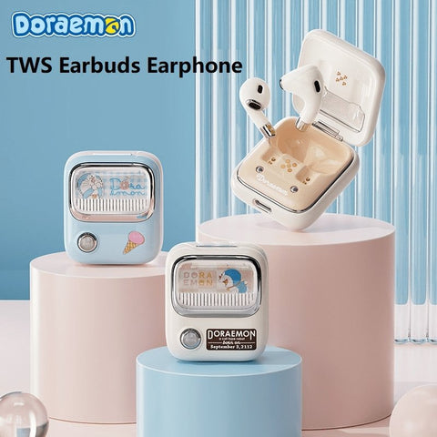 TWS Bluetooth Earphones Doraemoned Stereo Wireless 5.0 Bluetooth - Sacodise shop
