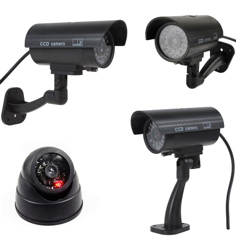 Dummy Camera Fake Security CCTV Dome Camera with Flashing Red - Sacodise.shop.com