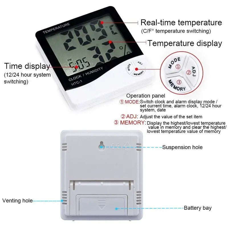 Urijk -1/-2 Digital Hygrometer Thermometer - Sacodise shop