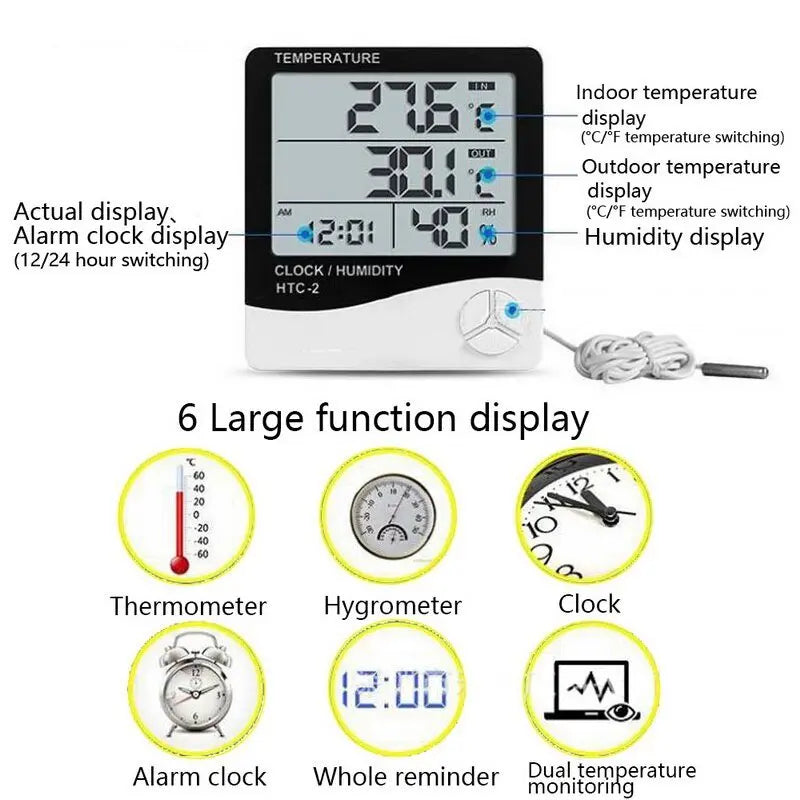 Urijk -1/-2 Digital Hygrometer Thermometer - Sacodise shop