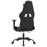 vidaXL Gaming Chair with Footrest Black and Light Green Fabric - Sacodise shop