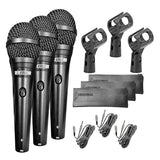 Violet Rose Audio & Video 5Core 3 Pack Dynamic Microphone Cardioid Microphone Unidirectional