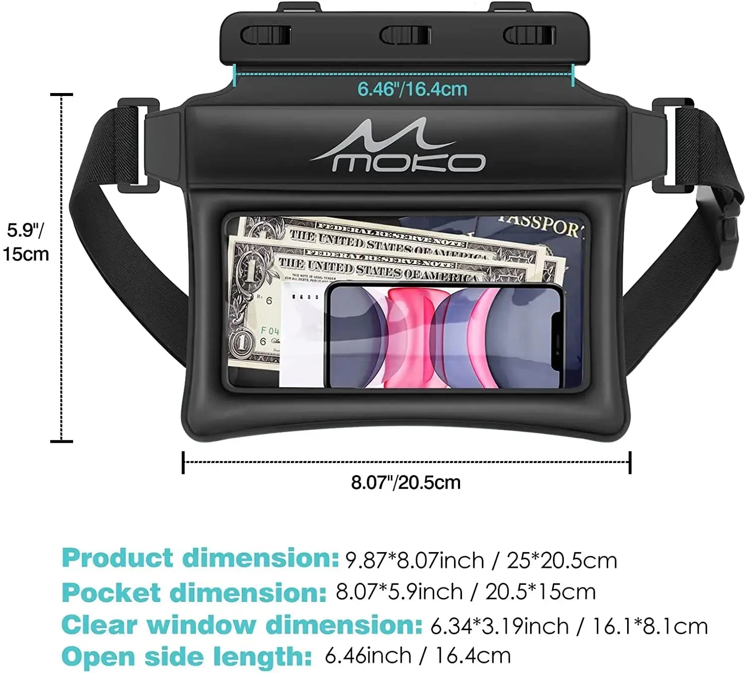 Waterproof Fanny Pack Phone Pouch - Sexikinis Swim - Sacodise shop