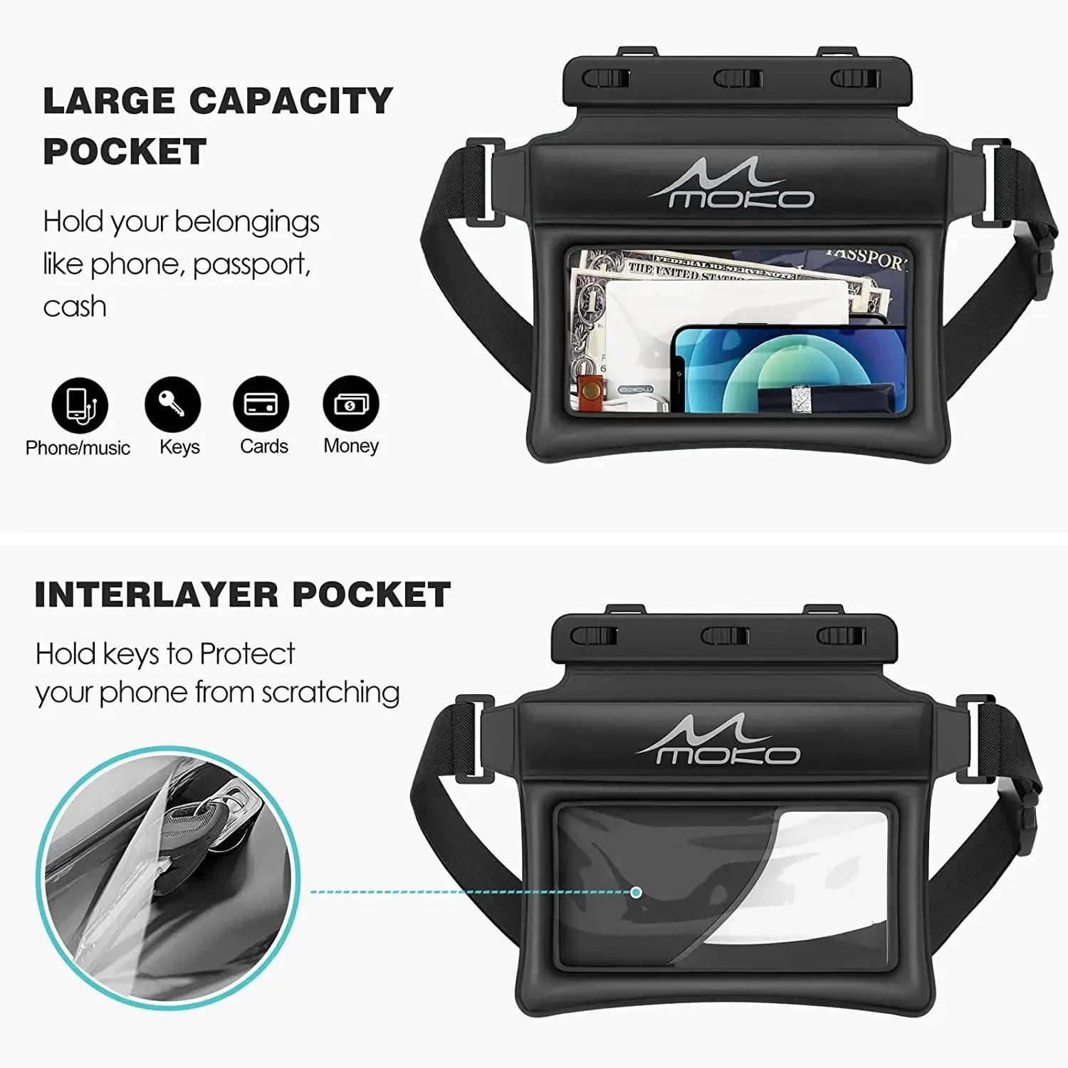 Waterproof Fanny Pack Phone Pouch - Sexikinis Swim - Sacodise shop