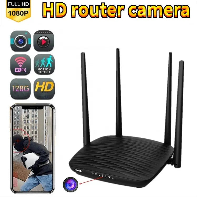 Wifi Router Camera Full HD 1080P Resolution Home Security Nanny Camera - Sacodise shop