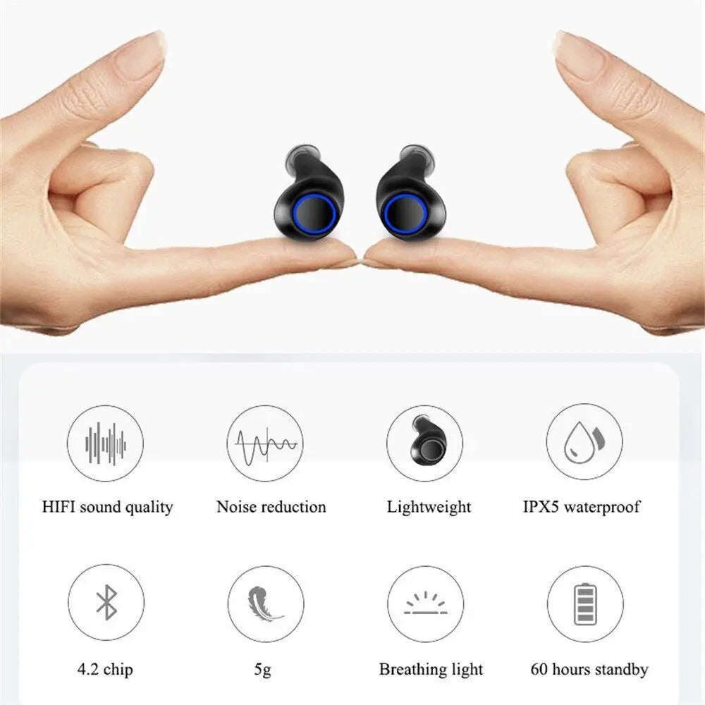 Wireless Bluetooth Earbud Headset TWS Waterproof - Sacodise shop