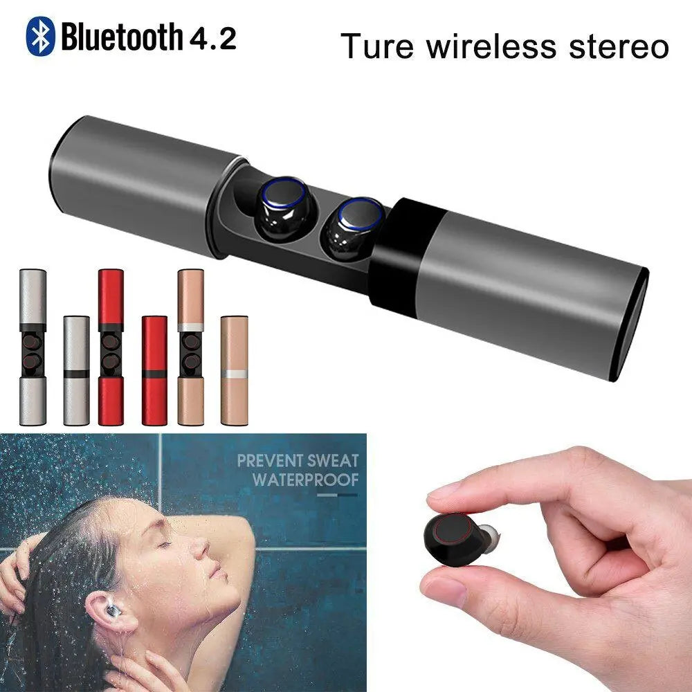 Wireless Bluetooth Earbud Headset TWS Waterproof - Sacodise shop