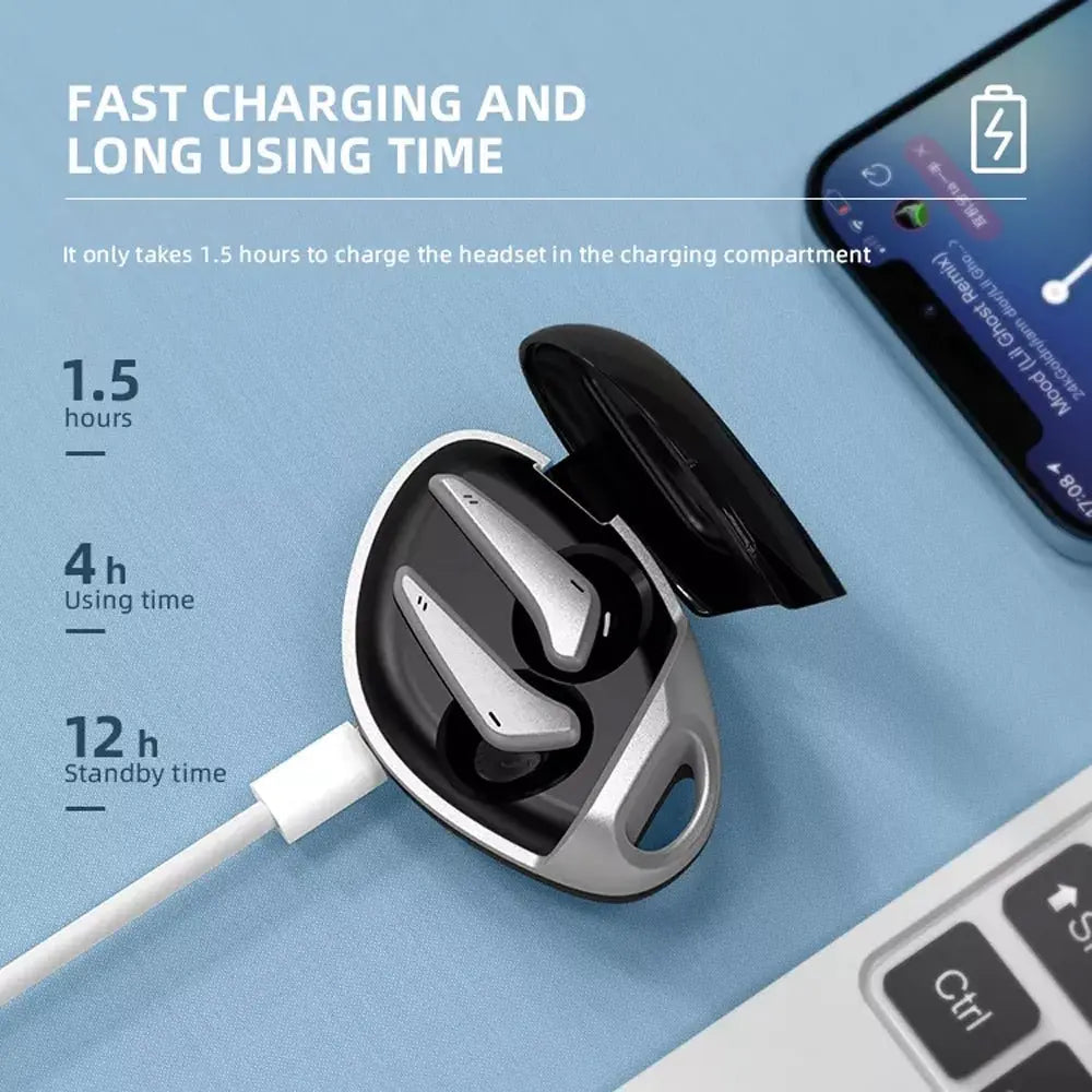 Wireless Bluetooth Earphones 5.0 Stereo Waterproof Smart Earbuds - Sacodise shop