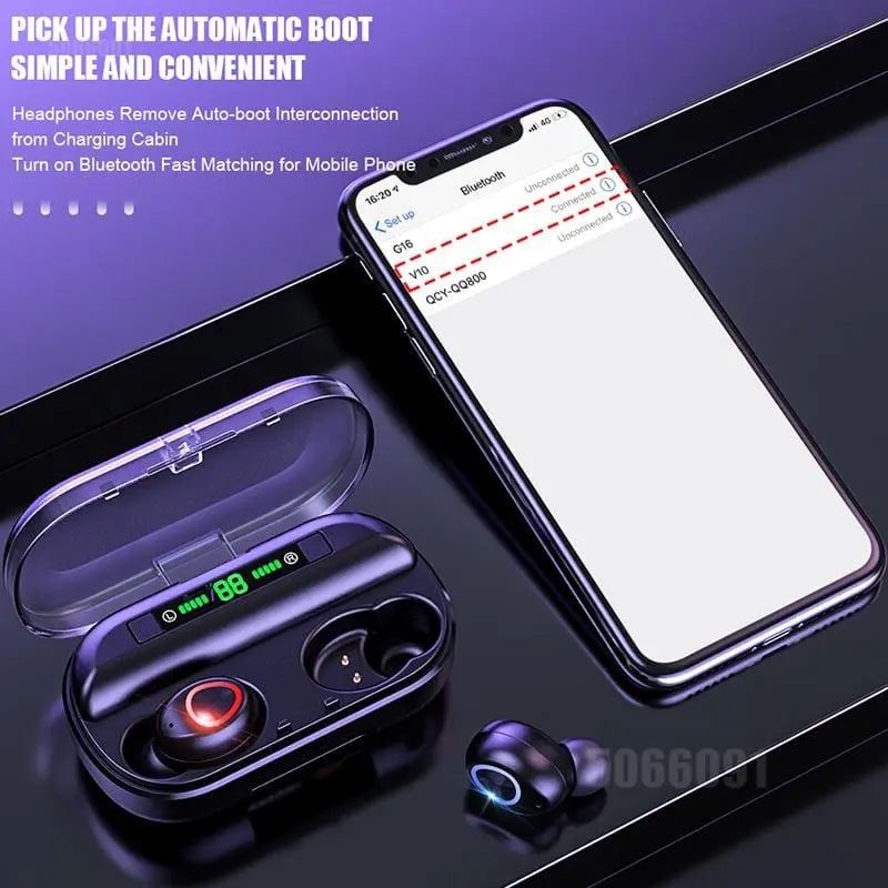 Wireless Bluetooth Earphones Waterproof - Sacodise shop