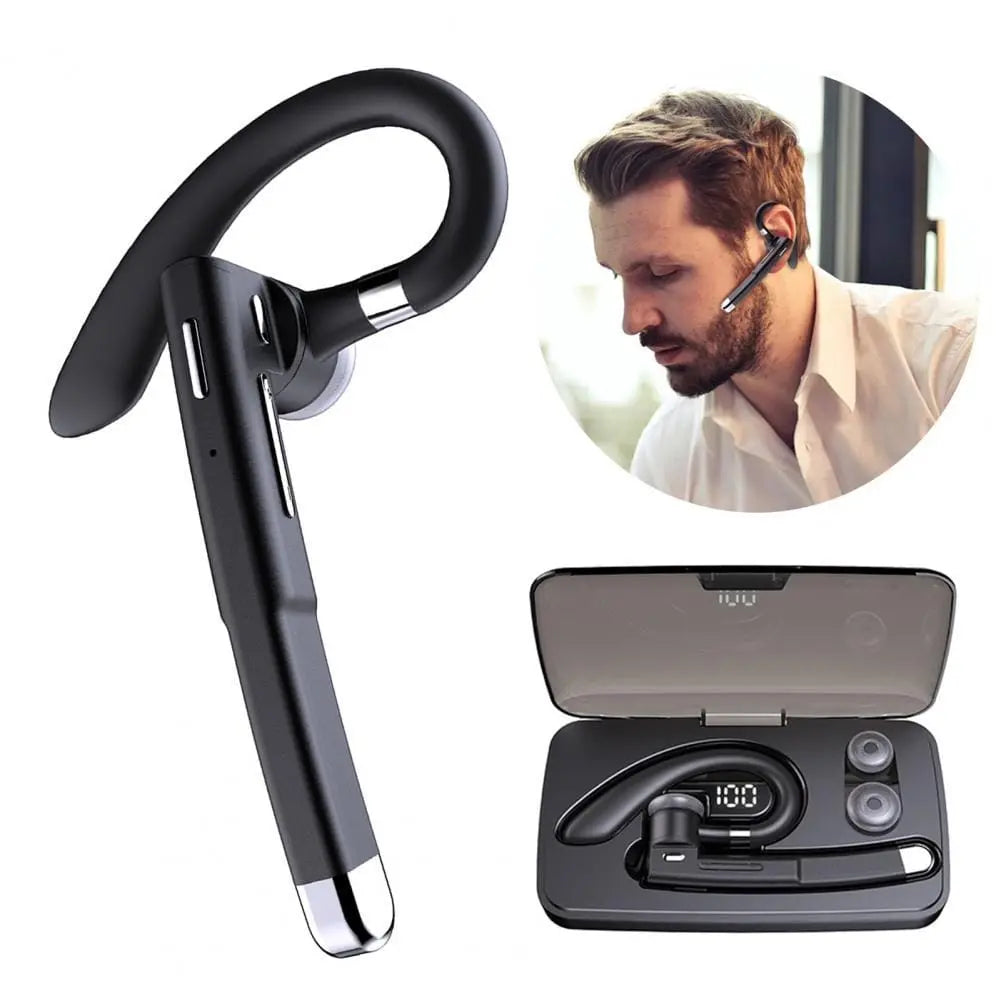 Wireless Bluetooth HiFi Headset Business Hook Earbuds - Sacodise shop