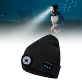 Wireless Bluetooth LED Hat with Music Speakers Light Winter Gift - Sacodise shop