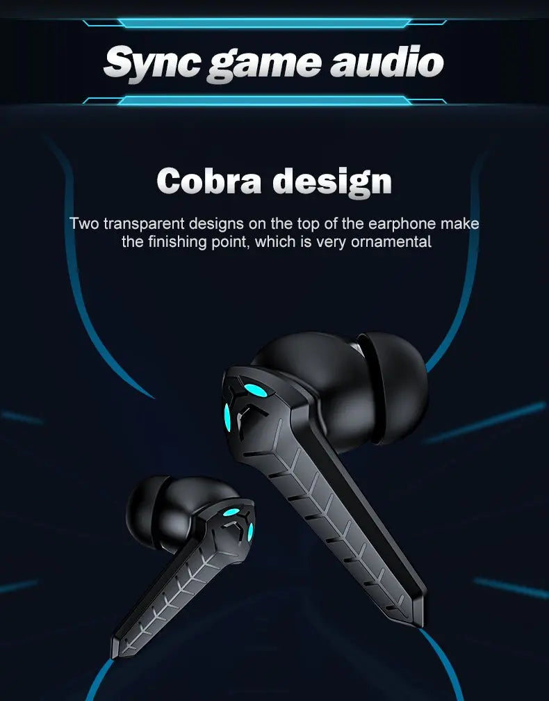 Wireless Gaming Headset TWS Bluetooth 5.1 Earbuds - Sacodise shop