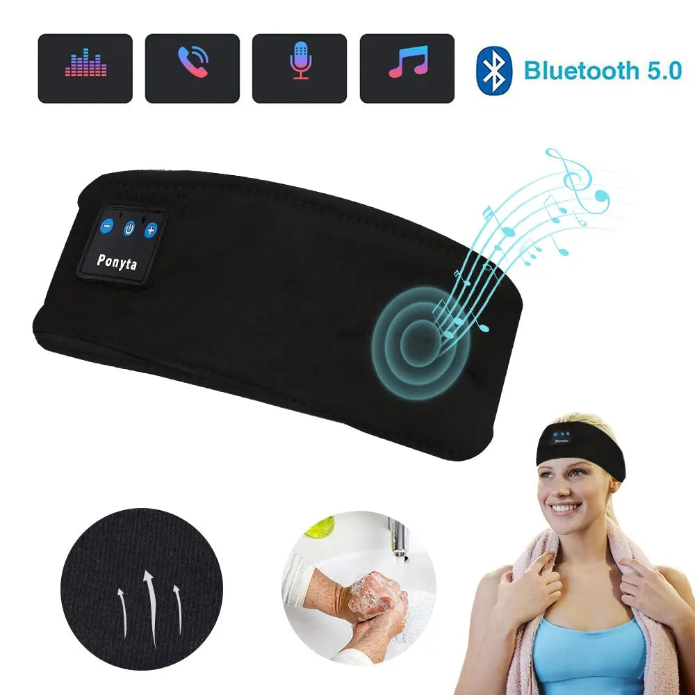 Wireless Bluetooth Sleeping Headphones Sports Headband Eye Mask Product vendor