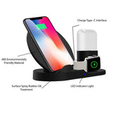 Copper Hecuba Mobile & Laptop Accessories Black Apple's 3 in 1 Wireless Charging Station for iPhone, IWatch