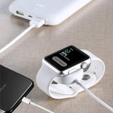 Copper Hecuba Mobile & Laptop Accessories White Magnetic Charger 2 in 1 USB Cable For Apple Watch iWatch &