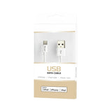 Crimson Thalassa Tech Accessories REIKO IPHONE 6 3FT LIGHTING CERTIFIED USB DATA CABLE IN WHITE