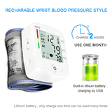 Lilac Milo Healthcare USB Rechargeable Voice Wrist Blood Pressure Monitor