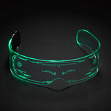 Lilac Milo Tech Accessories 7 Color Decorative Cyberpunk LED Goggles LED Luminous Glasses
