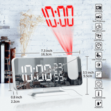 Lilac Milo Tech Accessories FM Radio LED Digital Smart Time Projector Alarm Clock