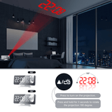 Lilac Milo Tech Accessories LED Digital Smart Alarm Clock Projector with FM Radio
