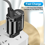 Lilac Milo Tech Accessories PD 20W USB Type C Charger Fast Charging For iPhone Samsung