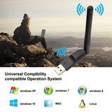 Lilac Milo Tech Accessories USB WiFi Adapter Wireless Network Antenna LAN Adapter