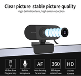 Lilac Milo Tech Accessories Webcam 1080P Full HD Web Camera With Microphone