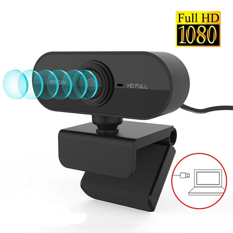 Lilac Milo Tech Accessories Webcam 1080P Full HD Web Camera With Microphone