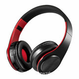 Maroon Asteria Audio & Video Black and red High Quality Wireless Bluetooth Folding Headset